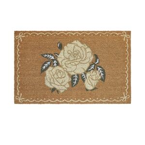 My Texas House Multi Dainty Rose Outdoor Coir Mat, 18" x 30" - Walmart